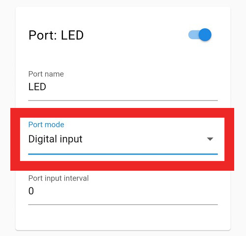 Port D13 Digital Output