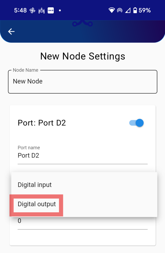 Set Ports to Output Mode