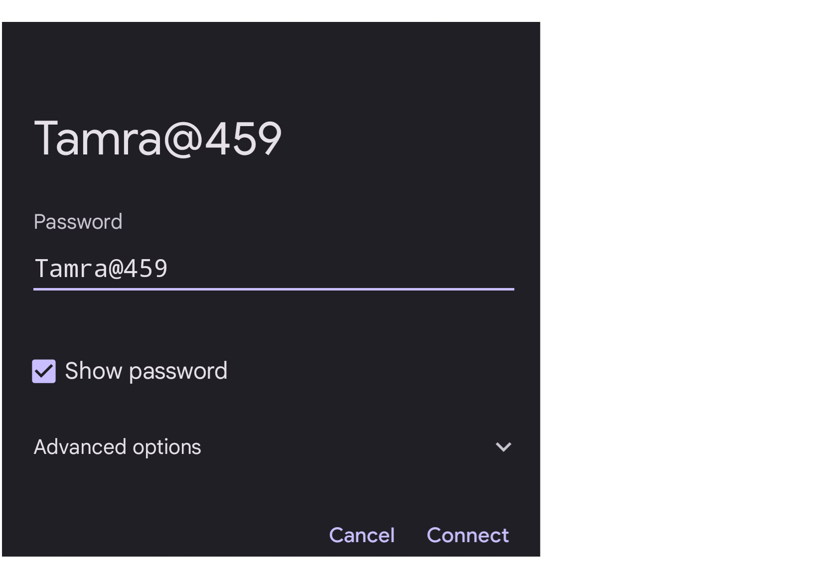 Tamra Password