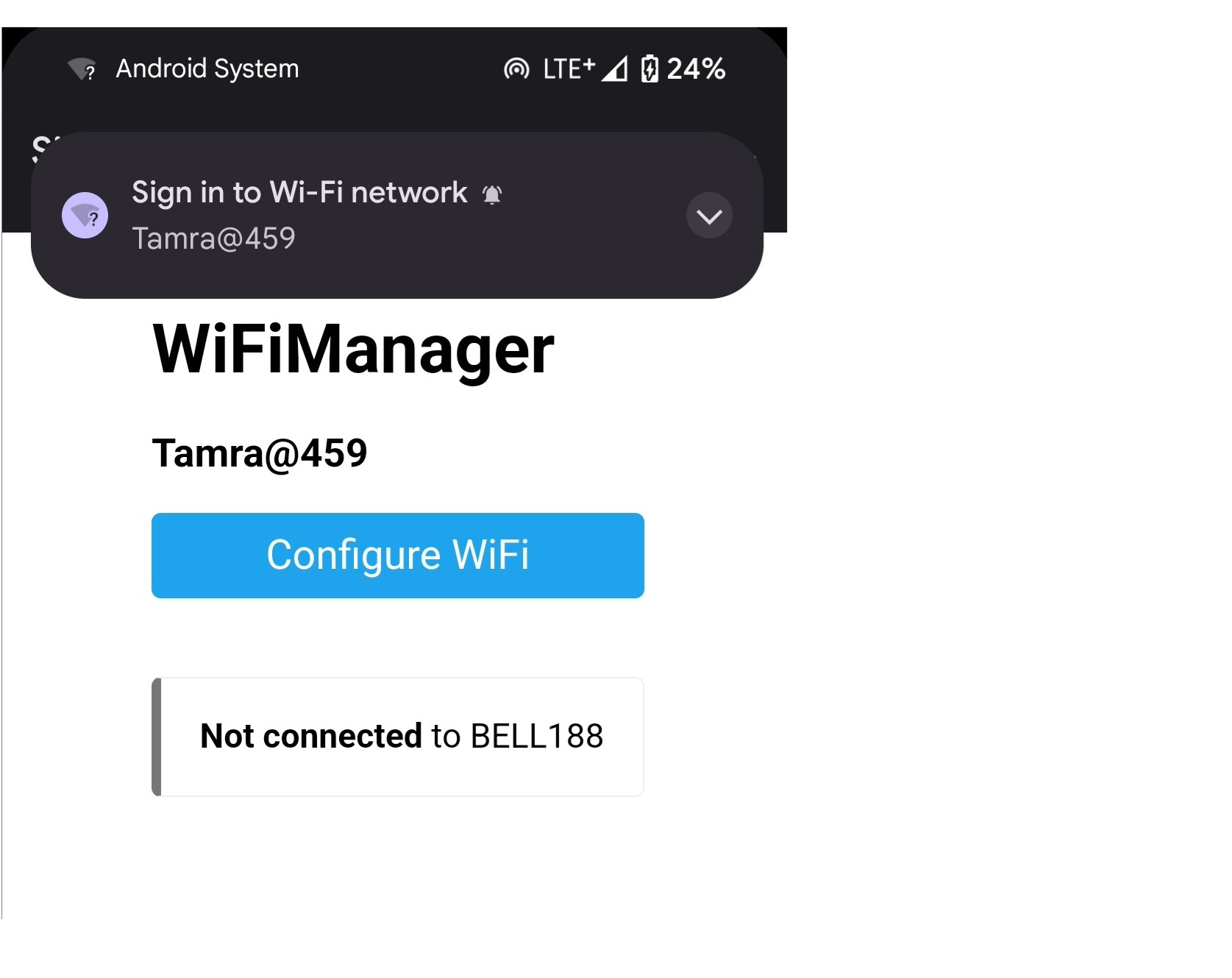 Configure WiFi